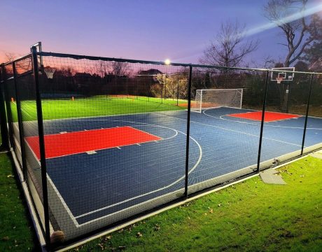 Basketball Court Addons at night