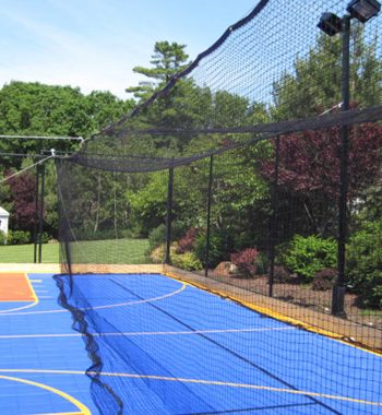 image of batting cage over court Walpole