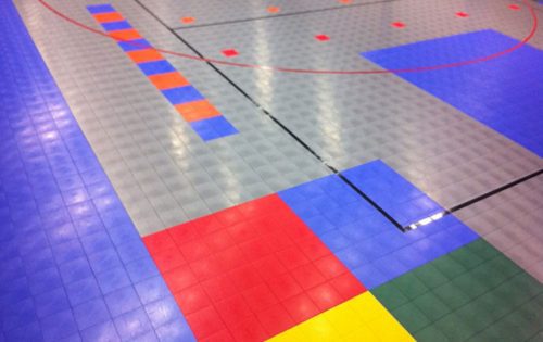 Elementary school gym floor