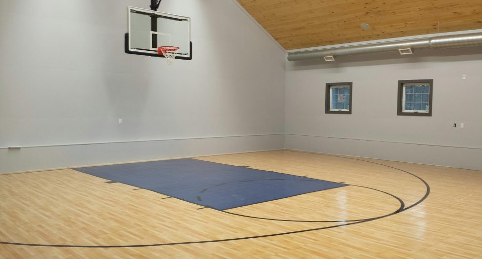 Indoor home gym flooring in Medfield, MA
