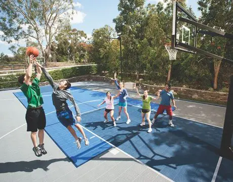 Children Playing on Multi-Court