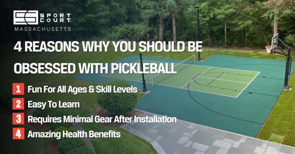 Graphic providing reasons why you should be obsessed with Pickleball