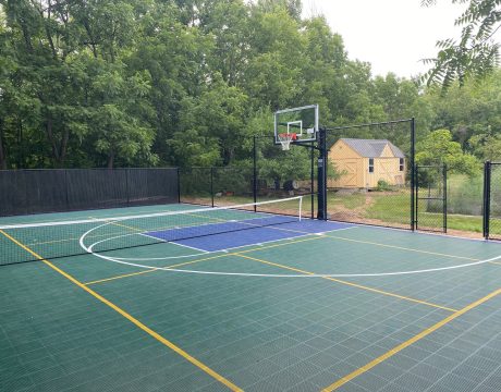 Backyard Basketball Court in Bedford, NH Court Size 36x60