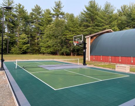 image of basketball and pickleball court 30x60 Brookline NH